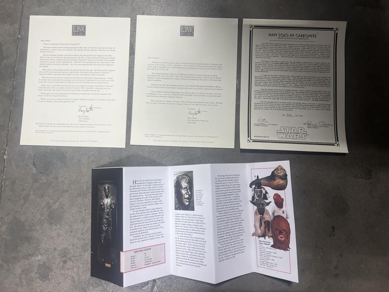 Life Size Han Solo in Carbonite Illusive Concepts