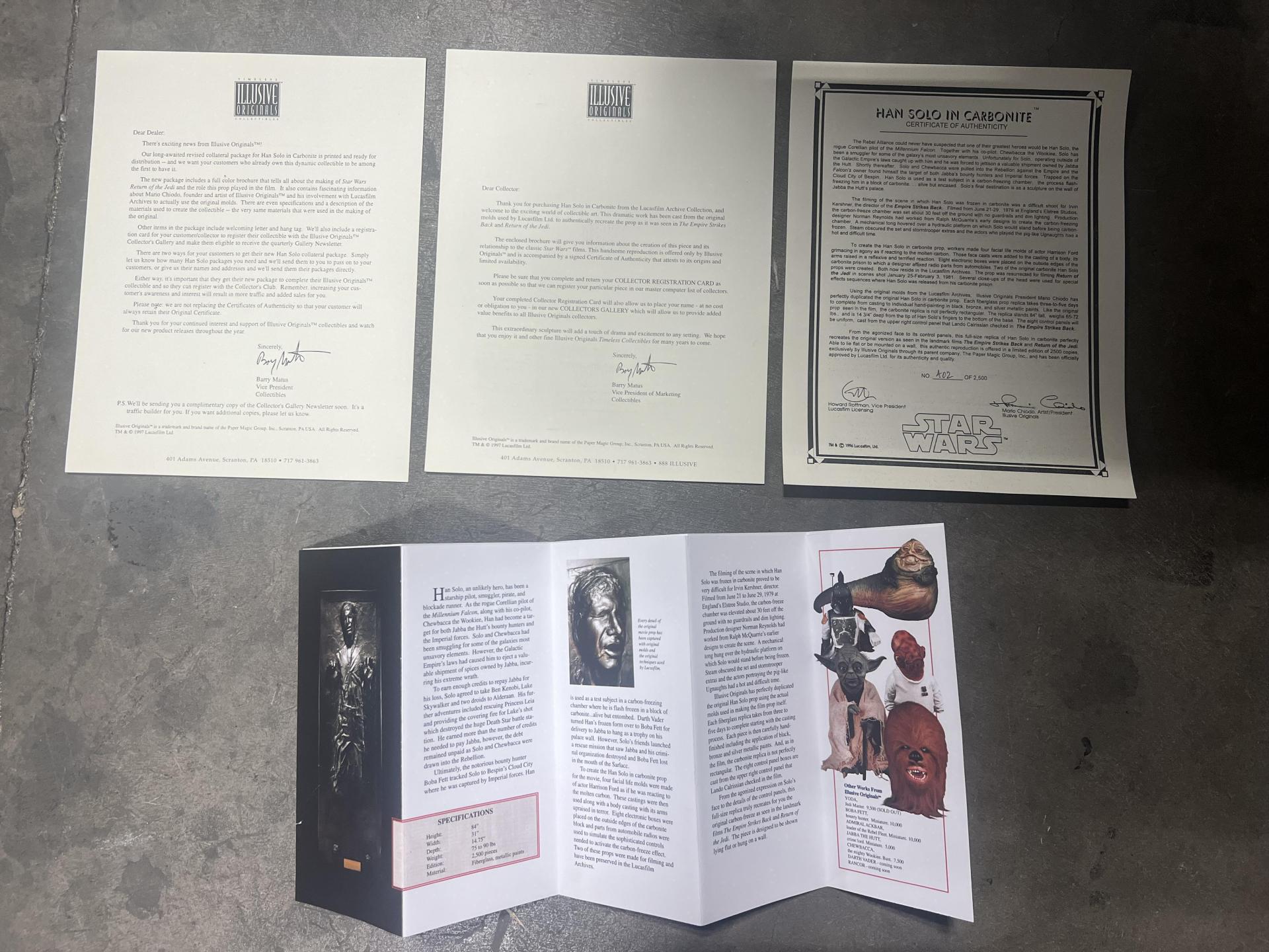 Life Size Han Solo in Carbonite Illusive Concepts