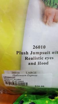 FROG TODDLERS COSTUME UNDERWRAPS LARGE