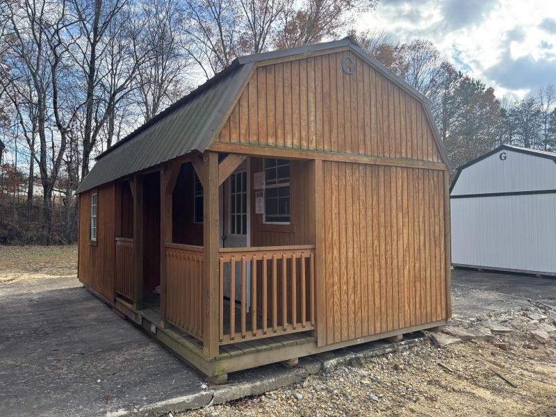 12x24 Corner Porch Lofted Cabin - Repo!