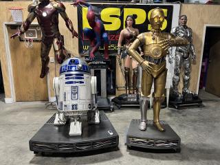 Life Size Star Wars Sideshow Version 2 R2-D2 and C-3P0