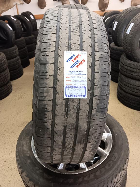 265/50R20 Goodyear Fortera Tires Set of 4