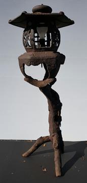 ANTIQUE JAPANESE CAST IRON LANTERN