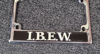 IBEW Motorcycle Tag Frame