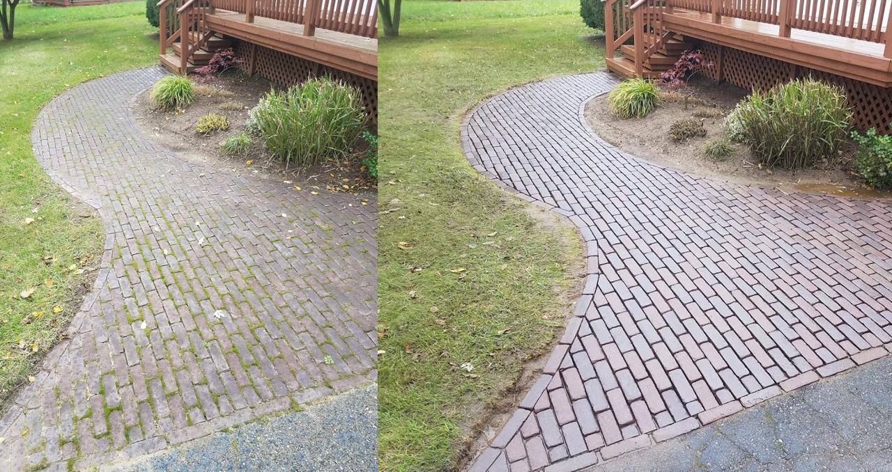Pressure Washing In Village Of Clarkston Mi Brick Paver Restoration