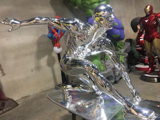 Life Size Marvel Silver Surfer with Bracket