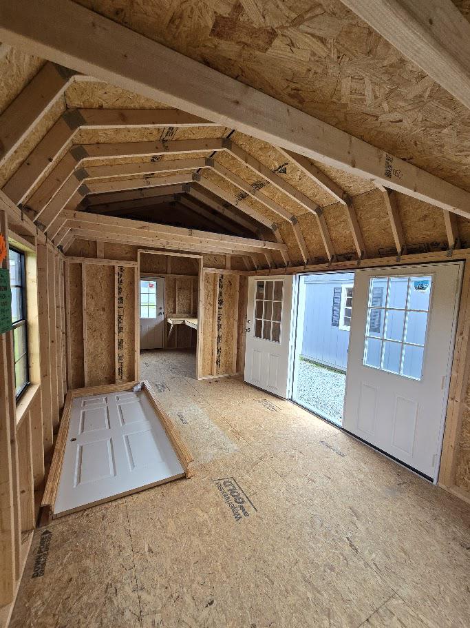 $506 OFF-10x24 BARN W/DIVIDER WALL, HOUSE DOORS, WORKBENCH & MORE $9,628 OR $381 DOWN & $381/MO - EVERYONE APPROVED!