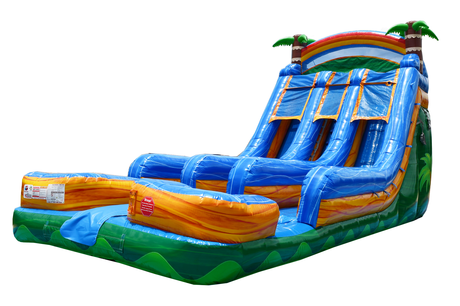18' Double Splash Slide (Wet/Dry)