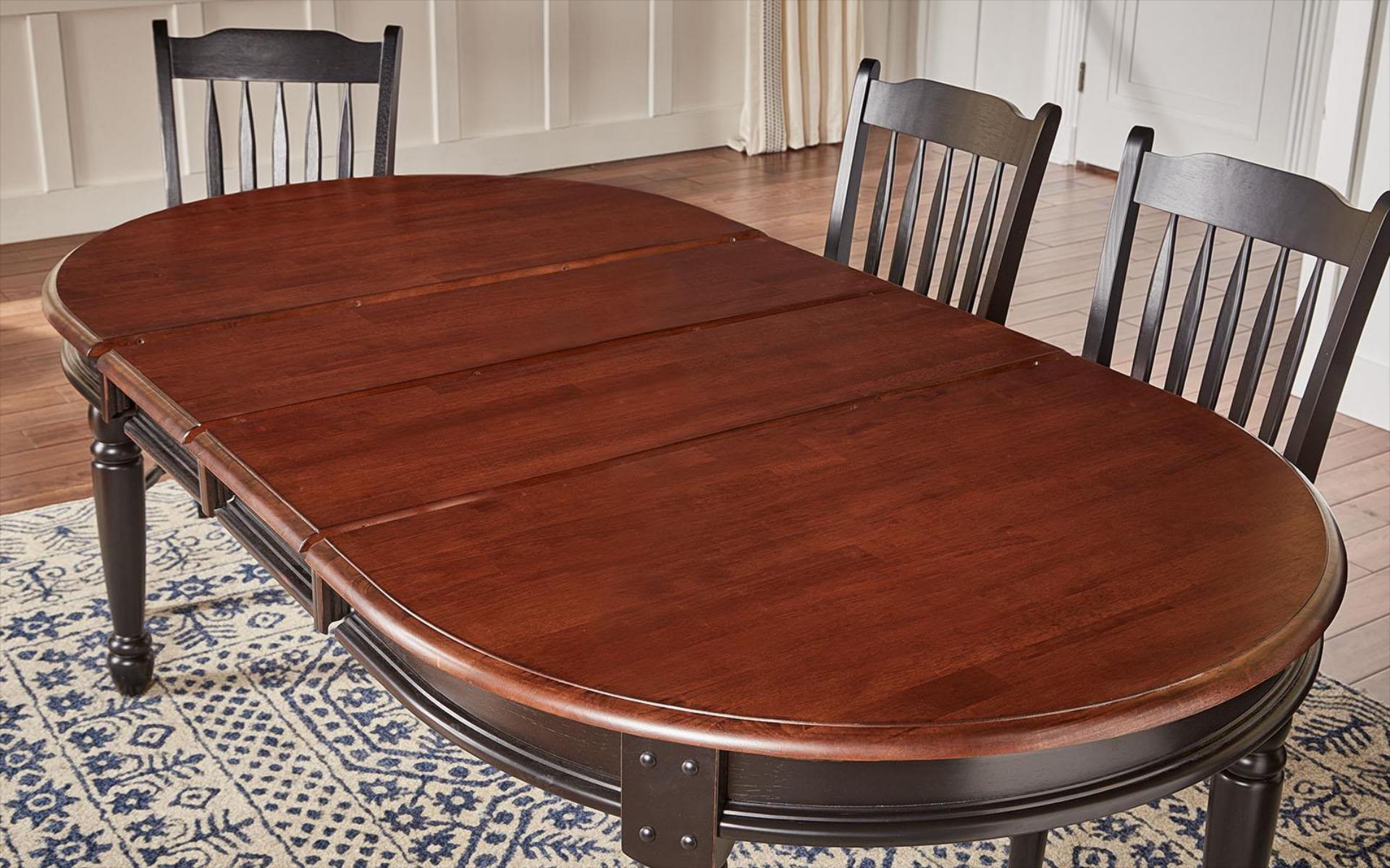 OVAL LEG TABLE 2 - 12” REMOVABLE LEAVES
