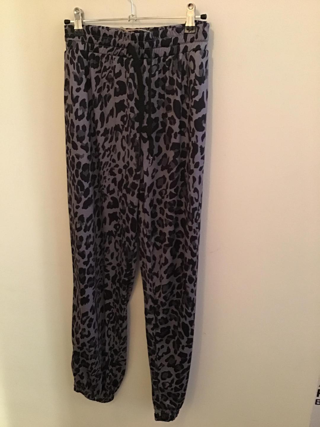 Leopard Print Drawstring Lux Pants