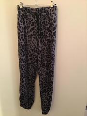 Leopard Print Drawstring Lux Pants