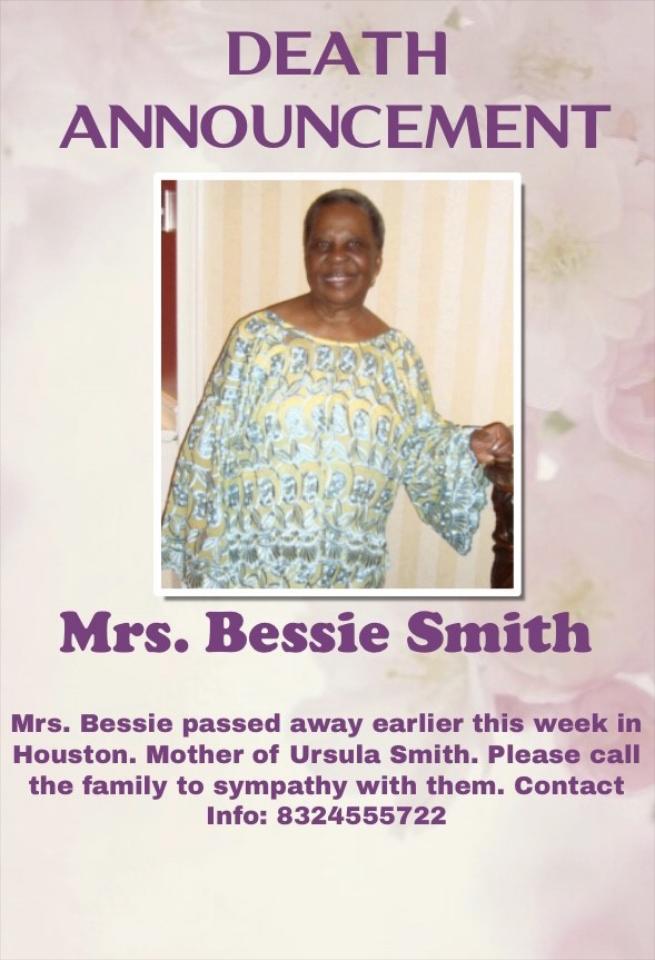 Mrs. Bessie Smith
