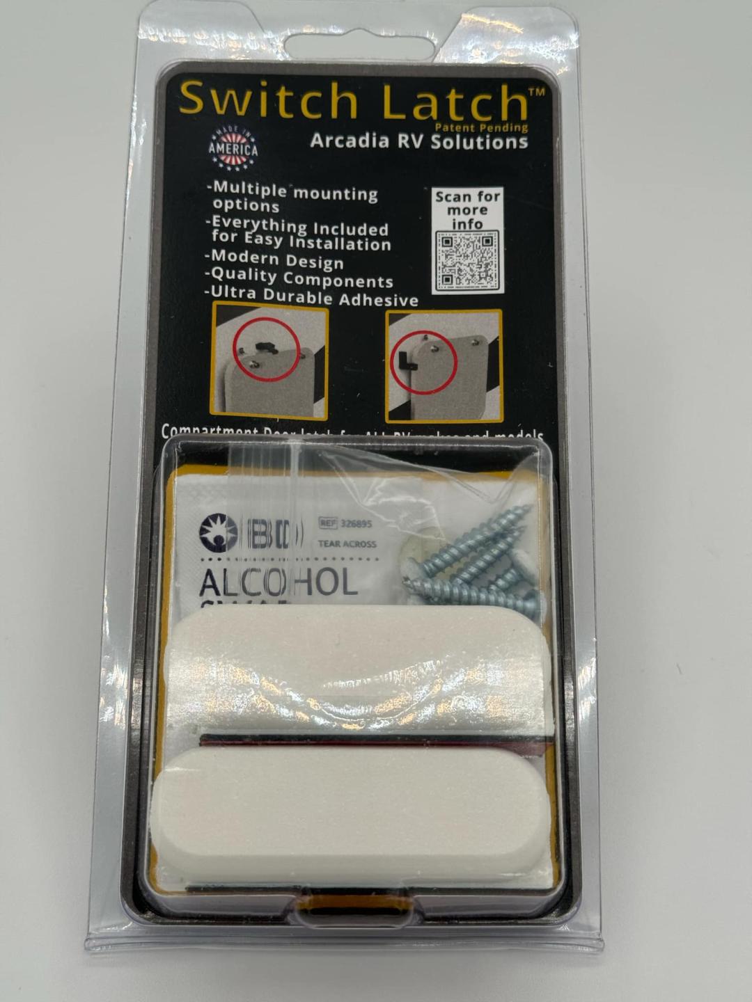 Switch Latch White 2 Pack