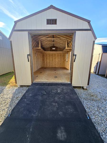 12X20 W/RAMPAGE DOOR, ELECTRICAL PKG, 2FT SIDE LOFTS  - SAVE $460 - $346 DOWN & $346/Mo OR $8,759 - NO CREDIT CHECK - FREE DELIVERY & BLOCKS (50-MILES)
