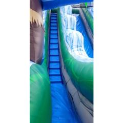 22' Island Dual Lane Water Slide - 65 Feet Long!