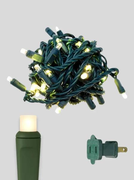 (1) 50L 6" Spacing Concave LED Mini Christmas Light (Ball)