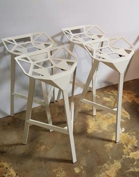 SET OF 4 KAYSA BAXTON STUDIO BAR STOOLS