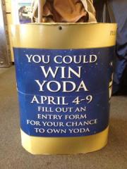 Life Size Star Wars Yoda with SUPER RARE Stand