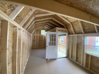 12x24 Corner Porch Lofted Barn Cabin