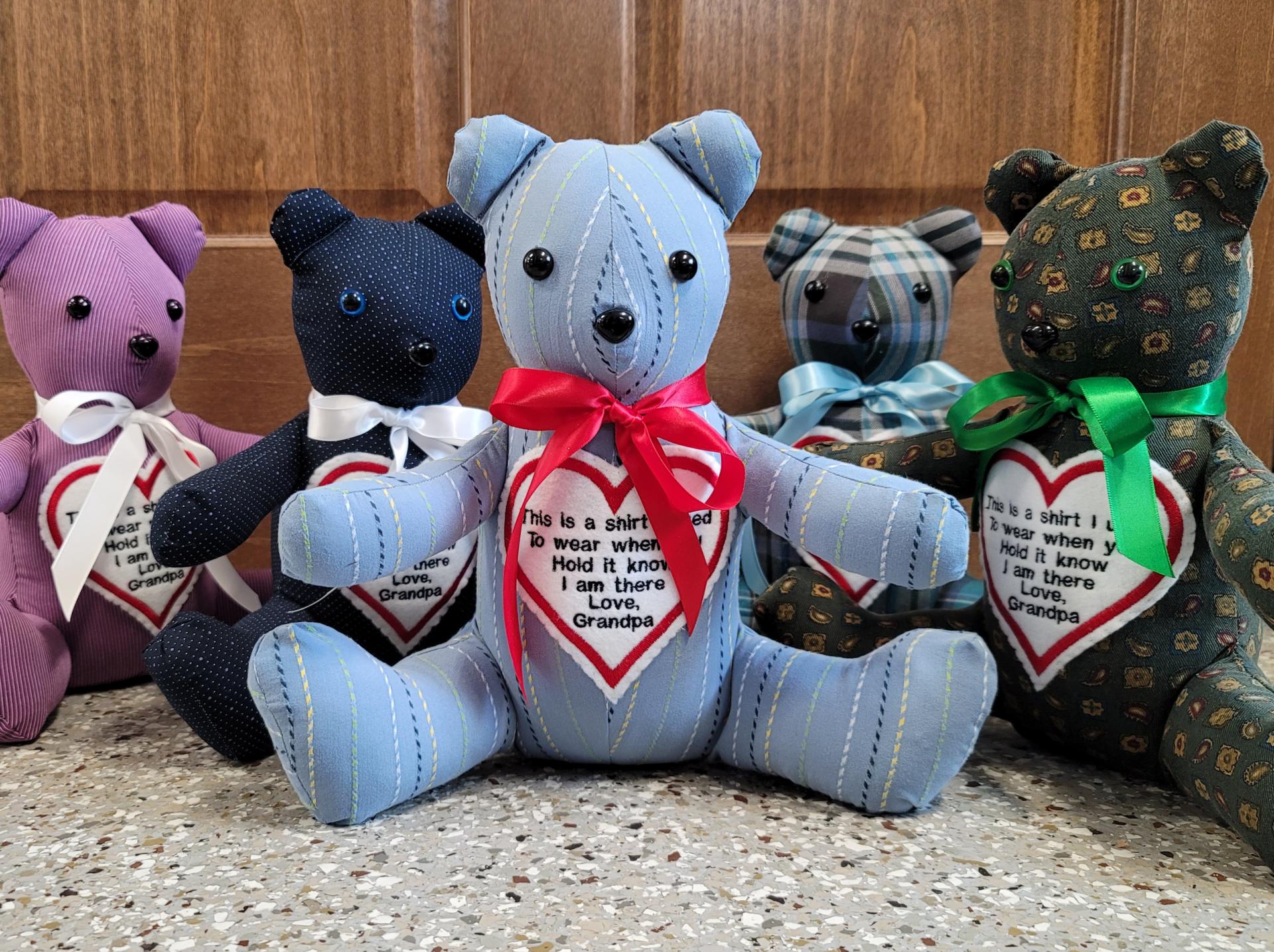 Memory Bear made from Loved Ones Shirts