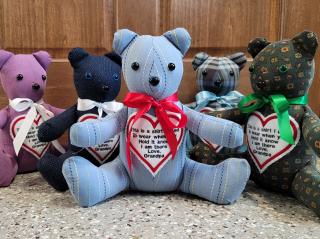 Memory Bear made from Loved Ones Shirts