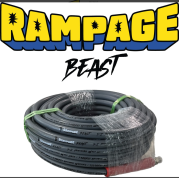Rampage Beast 100ft Smooth Gray 3/8" Double Wire Hose 7300 PSI Hose