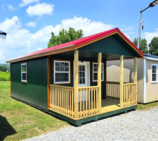 🔥SAVE $2,902 12x24 INSULATED FINISHED COTTAGE w/ELECTRICAL & 6 FT PORCH - $16,448 - $650 DOWN - $650/MO - FREE DELIVERY (50 miles)