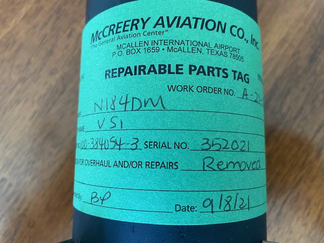 Beechcraft Aerosonic Instantaneous Vertical Speed Indicator. Used.