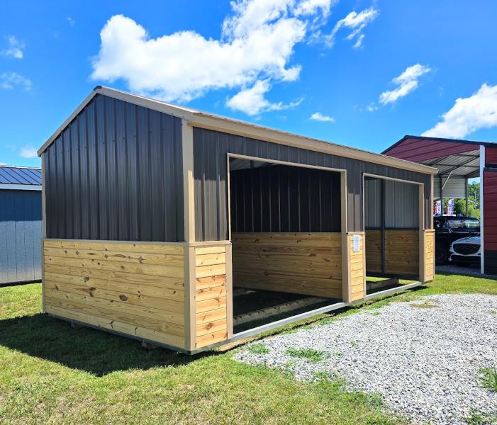 🔥SAVE $481 OFF - 12x24 EZ STALL HORSE RUN/LIVESTOCK ENCLOSURE - RTO AVAILABLE - FREE DELIVERY UP TO 50 MILES!