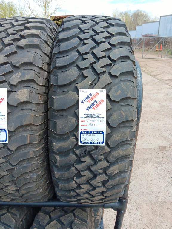 LT255/75R17 BFGoodrich Mud-Terrain T/A Tires Pair of 2