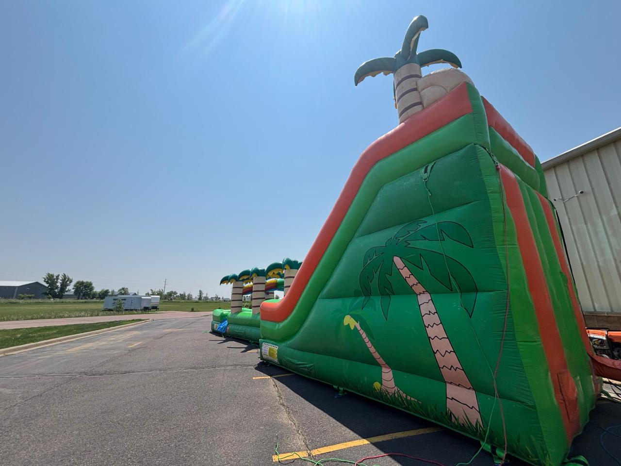 18' Tropical Single Lane Water Slide - 50' Long