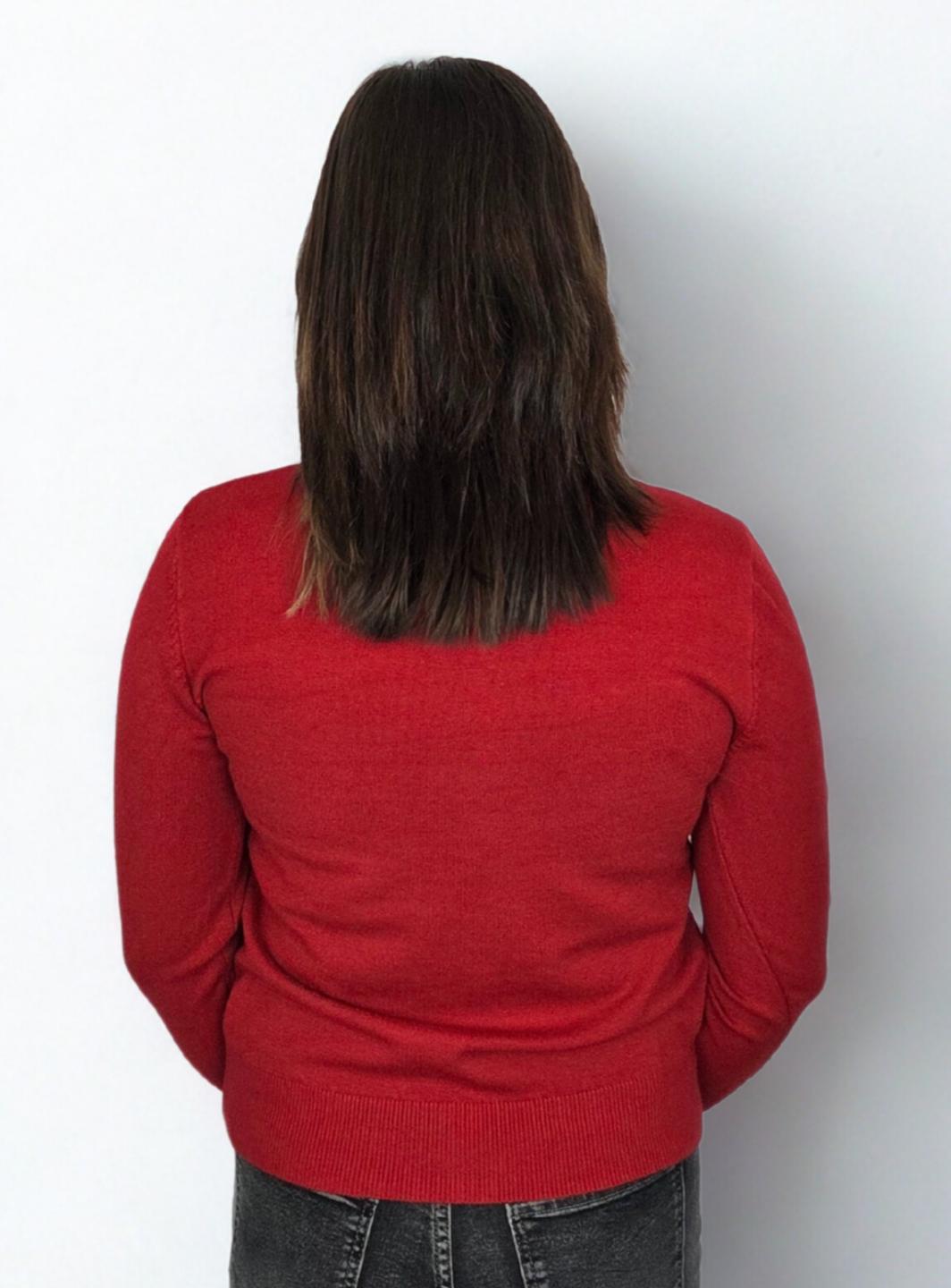 Classic Red Cardigan