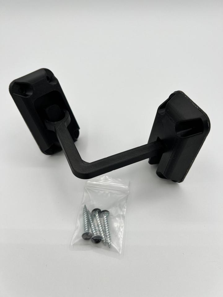 Ring Latch 90 Degree Black