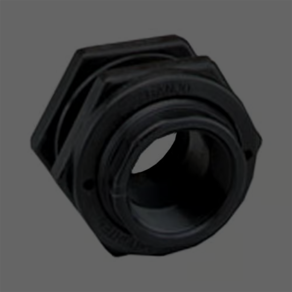 POLY 1/2" BULKHEAD FITTING