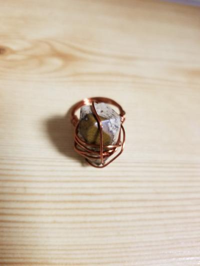 Jasper Copper Ring
