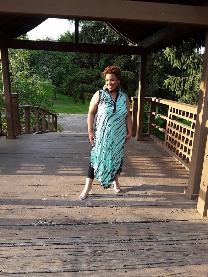 Sleeveless Tie Dye Dress.