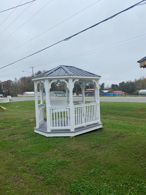 7x9 Vinyl Value Tea House Bench & Swing