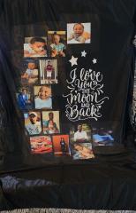 custom blanket Love you to the moon and back