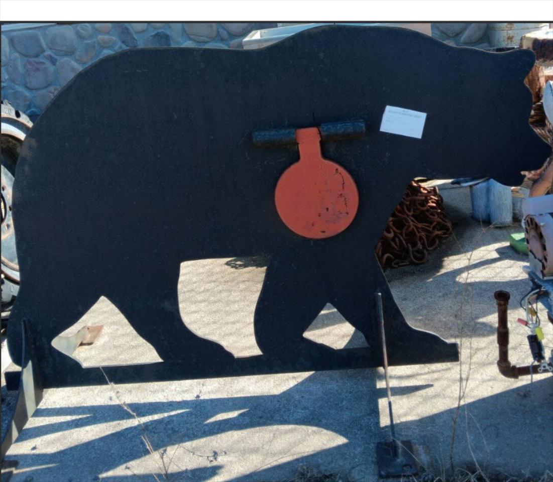 Homemade Bear Shooting Target - Lot # J1310