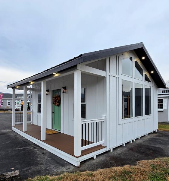 20x20 Retreat w/4FT PORCH - TREX DECK - 125 AMP ELECTRICAL - HOUSE DOOR & MORE!