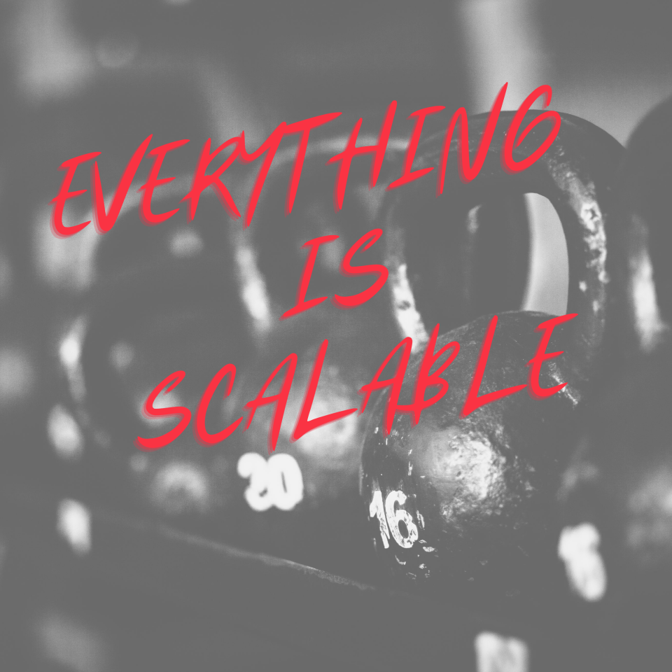 EVERYTHING is scalable!&nbsp;