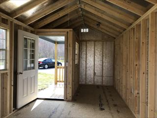 10 x 20 Utility with side porch