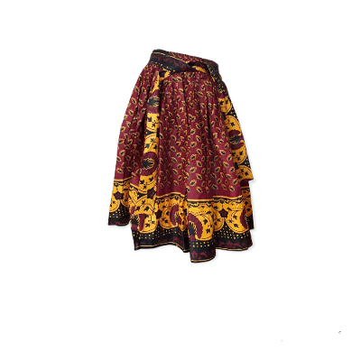 Mid Length Ankara Skirt