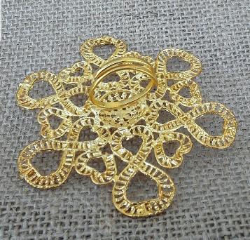 Oversized Gold Plated Ring