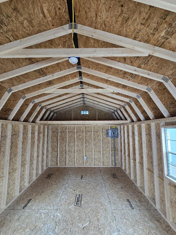 12x24 BARN W/TREX PORCH -  $10,206 or $404 Down & $404/Month  - NO CREDIT CHECK - FREE DELIVERY & BLOCKS (50 miles)