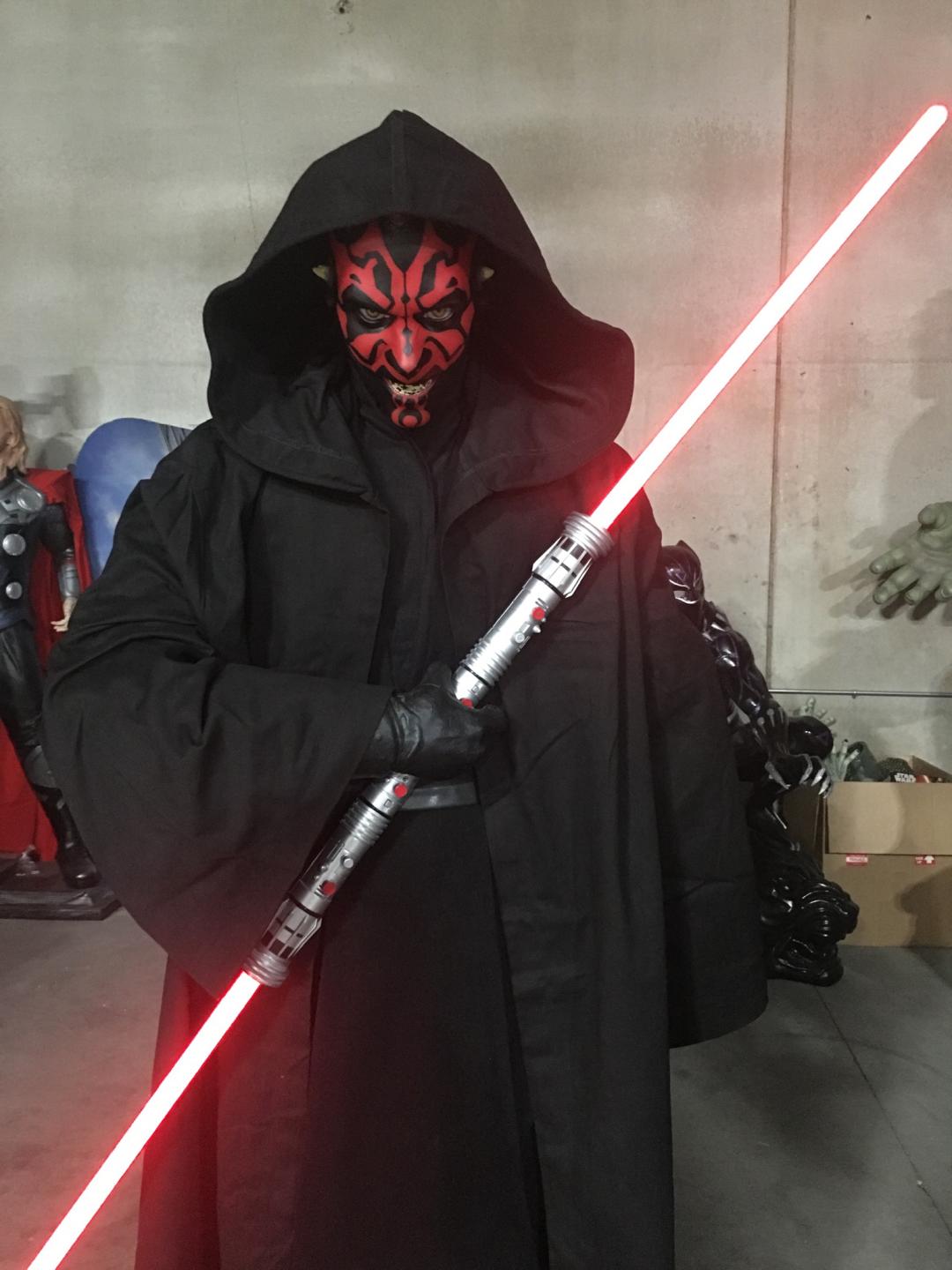 Life Size Star Wars Darth Maul w/ Lightsaber&Robe