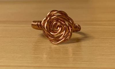 Wire Wrapped Flower Ring