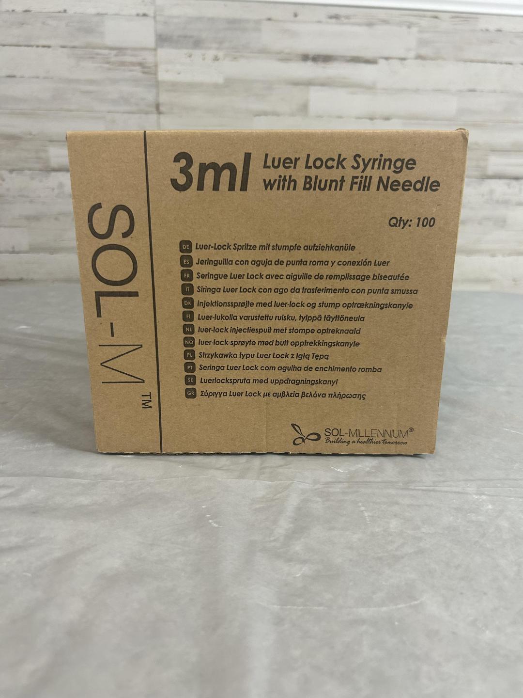 Luer Lock Syringe with Blunt Fill Needle