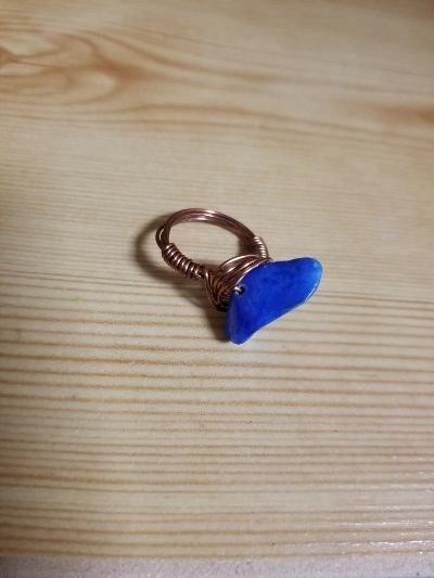 Natural Stone Copper Ring