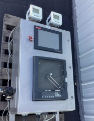 Partlow Versa Chart Circular Chart Recorder with GE Fanuc HMI ES1222 & ABB TB84 Conductivity Analyzers